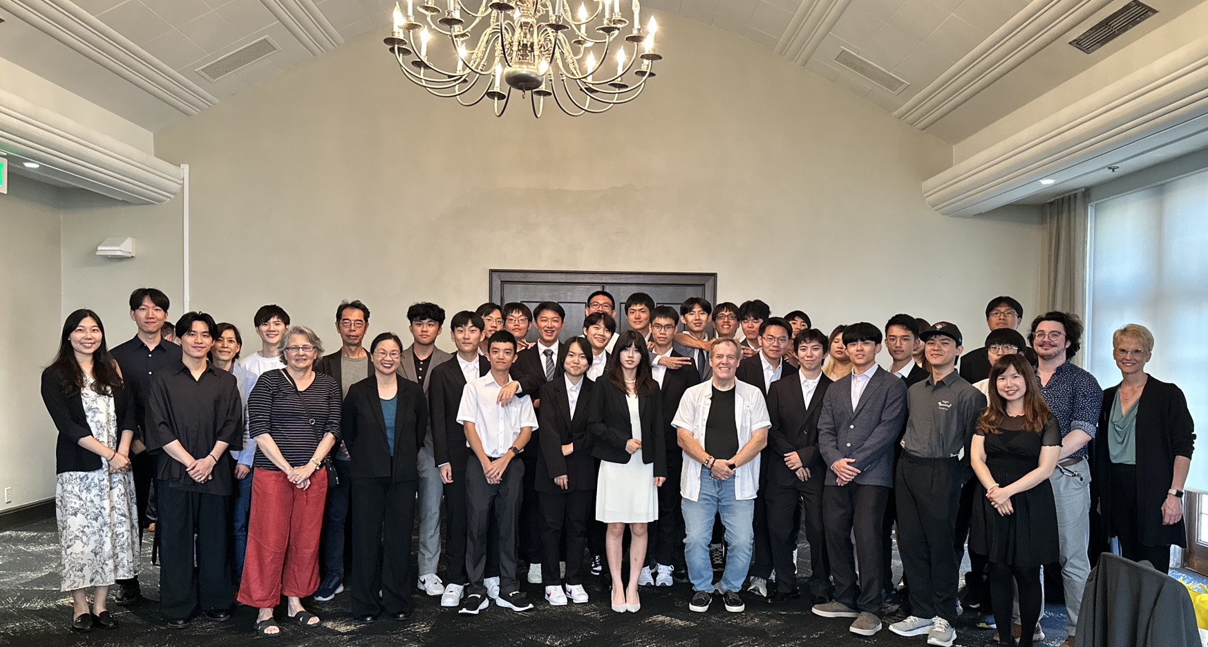   Closing Ceremony Group Photo with the Director of Purdue’s School of Engineering Education, Program Advisors, and First Cohort Dual Degree Students.