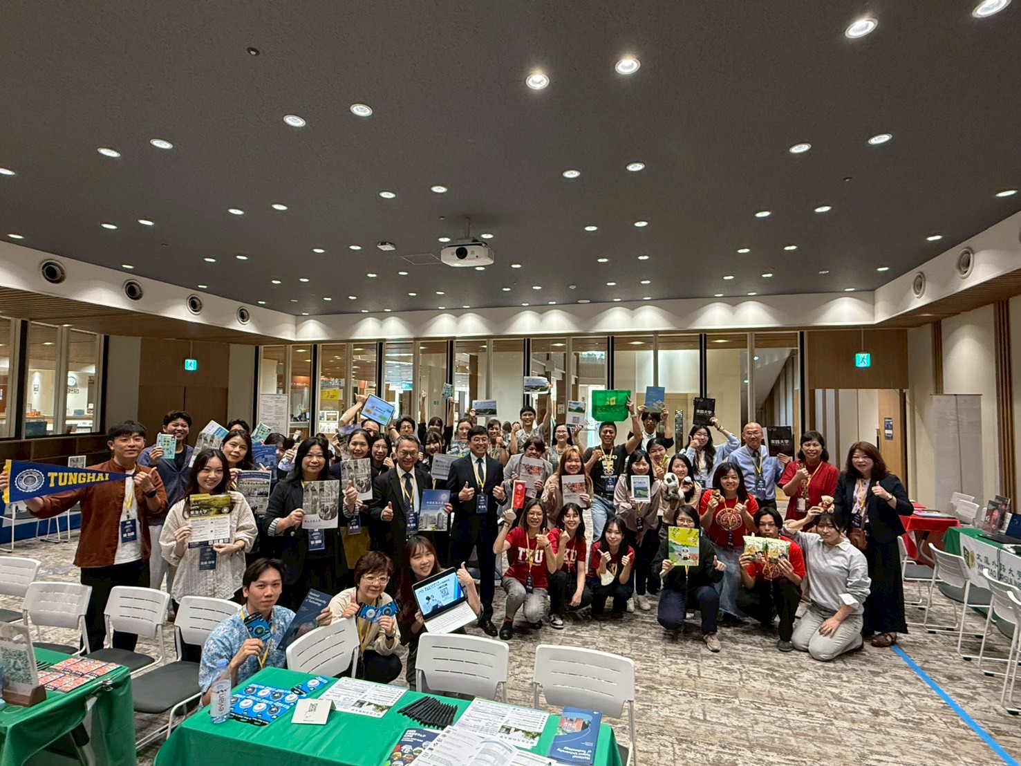  Representatives from 15 leading Taiwan Universities at the 2025 Okinawa Taiwan Study Abroad Education Fair.